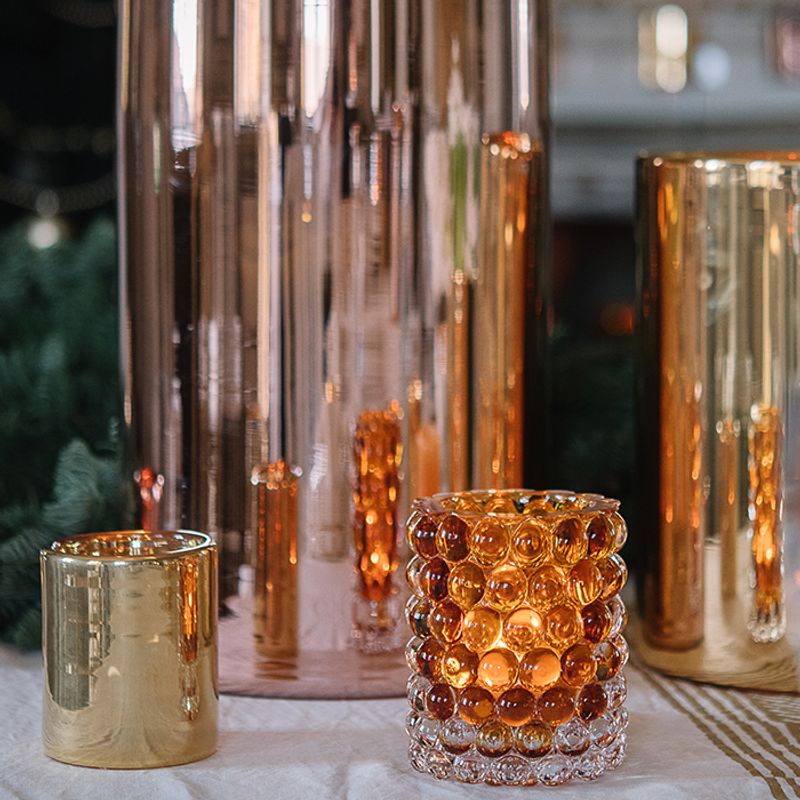 Hurricane Lamp Boule Amber