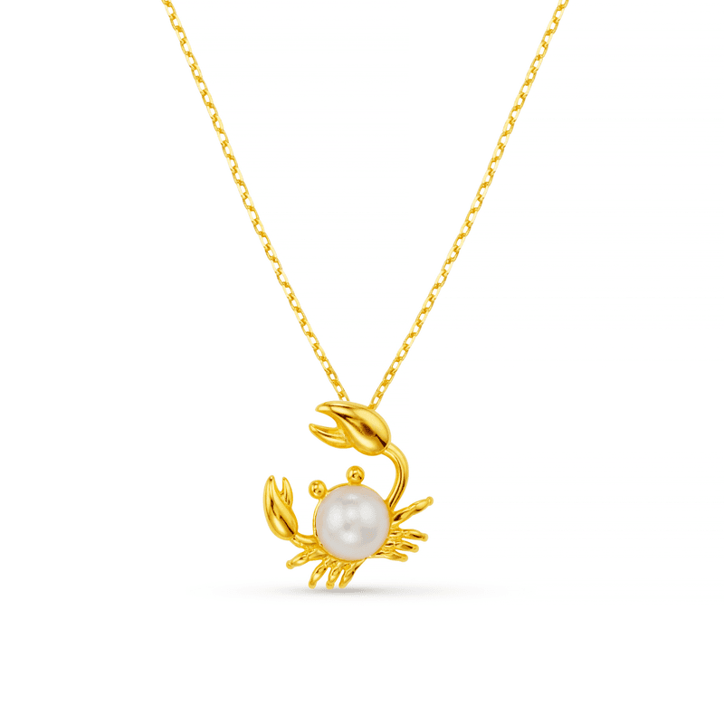 40301 Pearl Crab Necklace