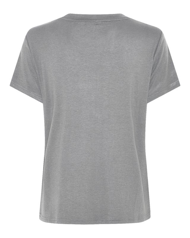 Line S/S T-SHIRT - Light Grey melange