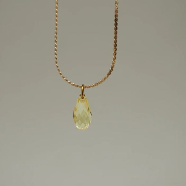 Hovedbilde Dainty Autumn Haze Crystal Drop Necklace