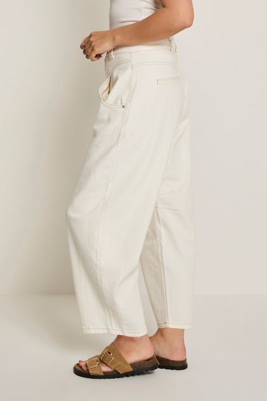 PARA MI OLIVIA -Denia Denim Natural Cream - Cropped